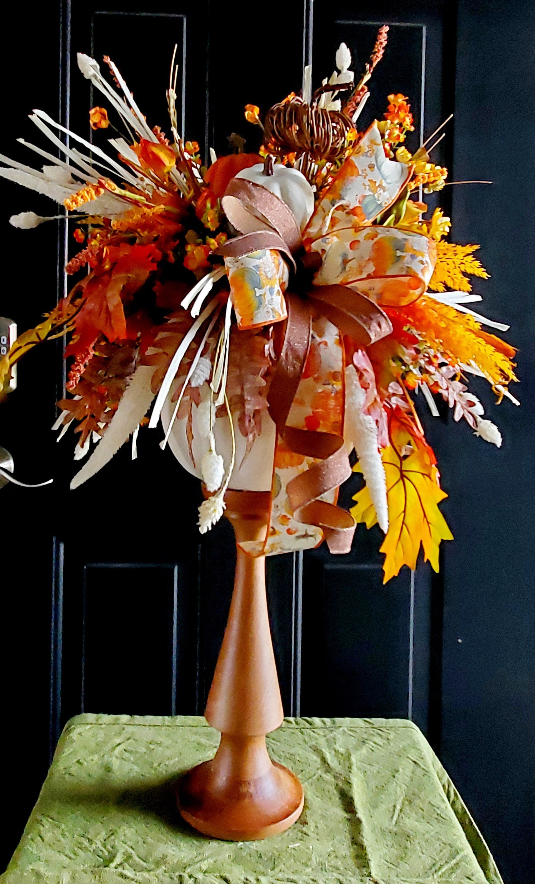 Boho Autumn Harvest Pumpkin Candlestick Centerpiece for Your Fall Table Decor My Store