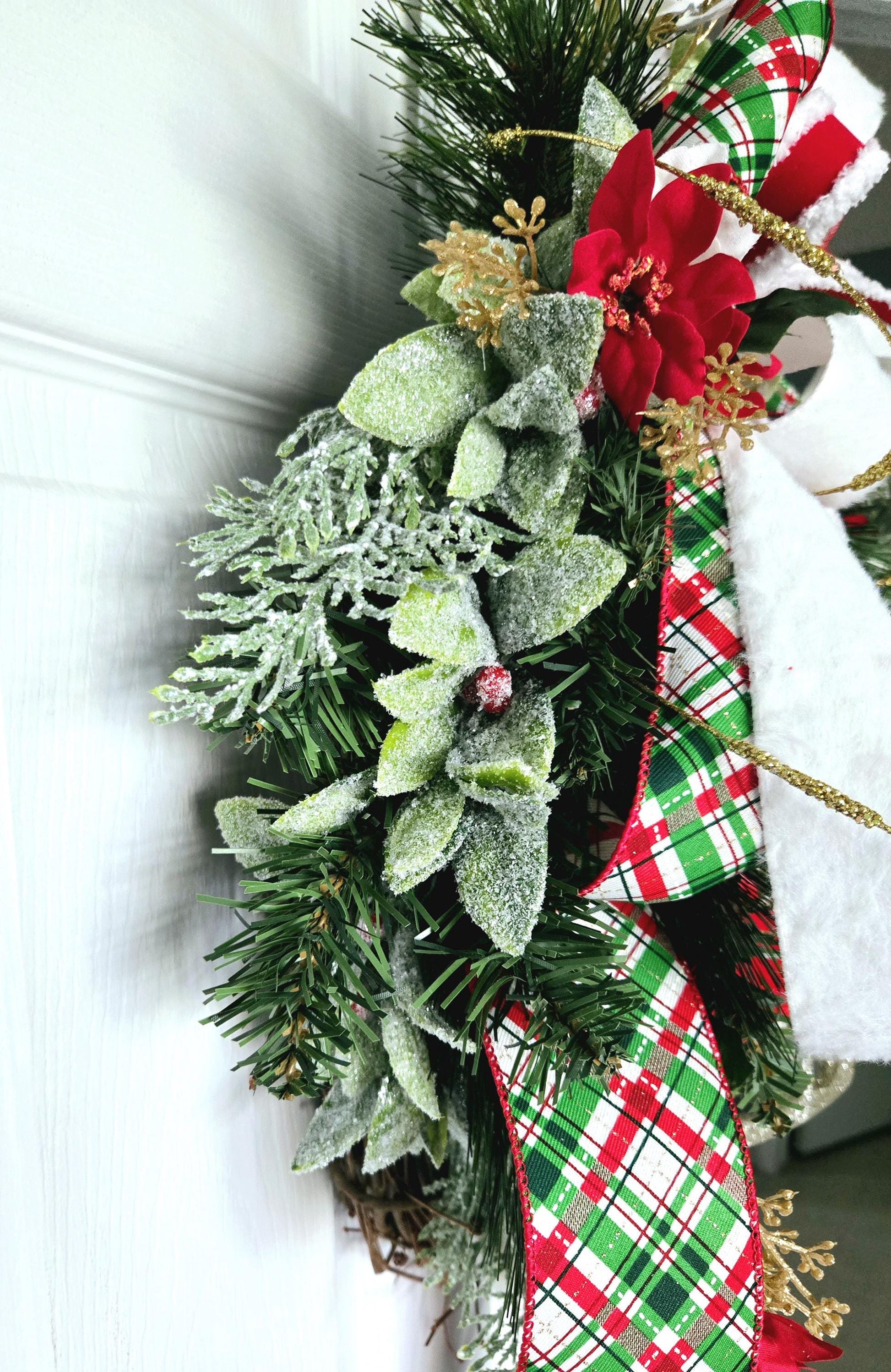 Ice Skates Winter Grapevine Wreath for Front Door Stuffs n Things by JD