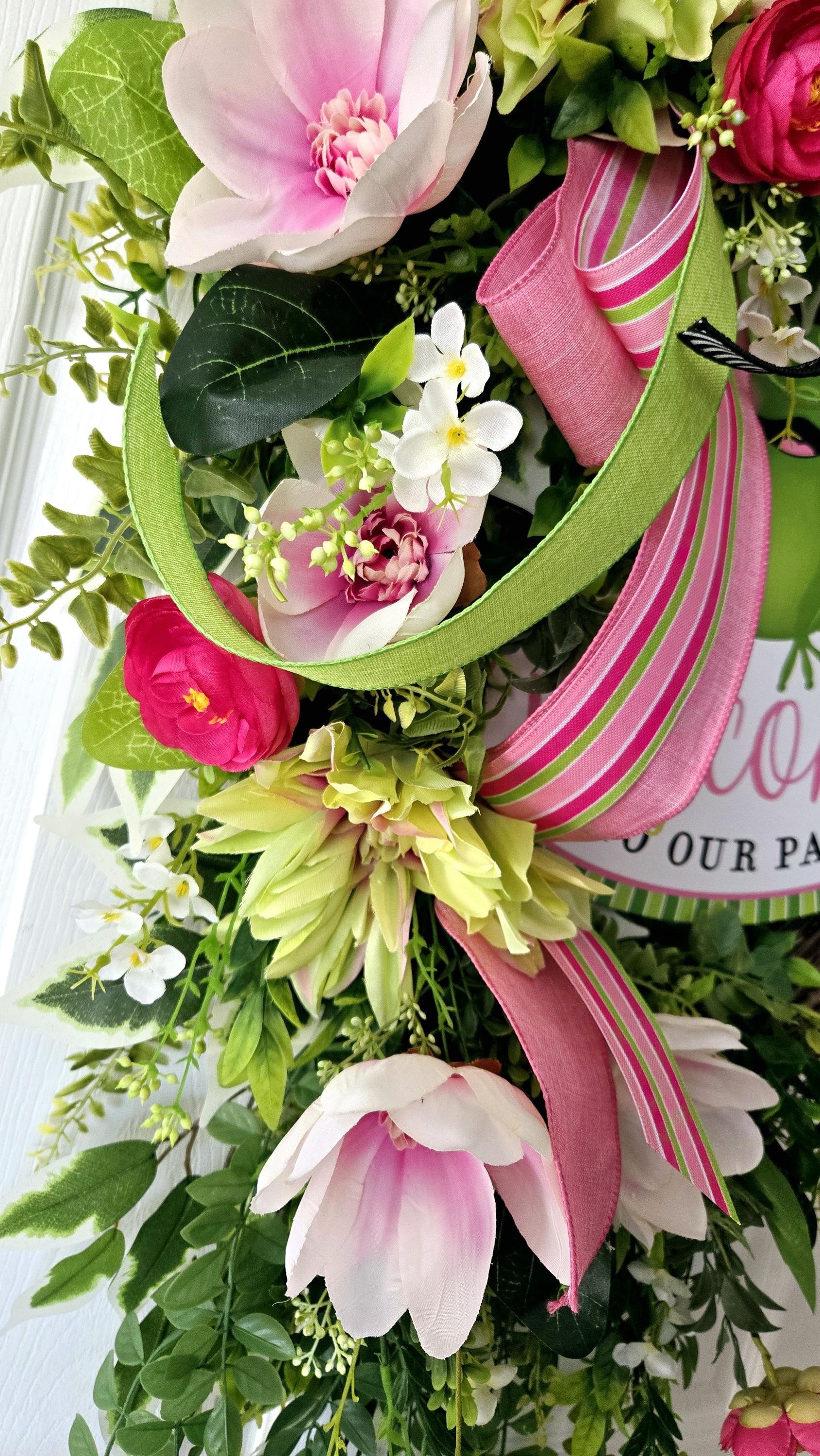 Welcome to Our Pad Frog Front Door Wreath Stuffs n Things by JD