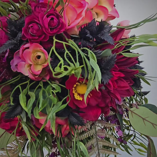 Gothic Skull Bust Arrangement - Mother's Day Gift Idea - Stuffs n Things by JD
