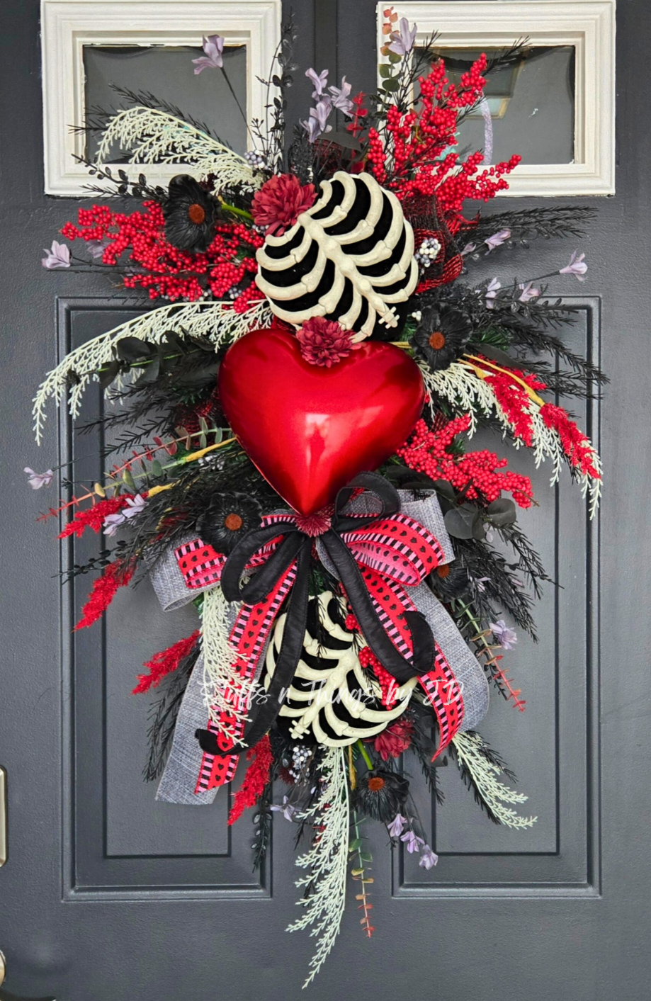 What It Took – Dark Heart Door Swag | Moody Statement Decor | Limited Concept Art Piece