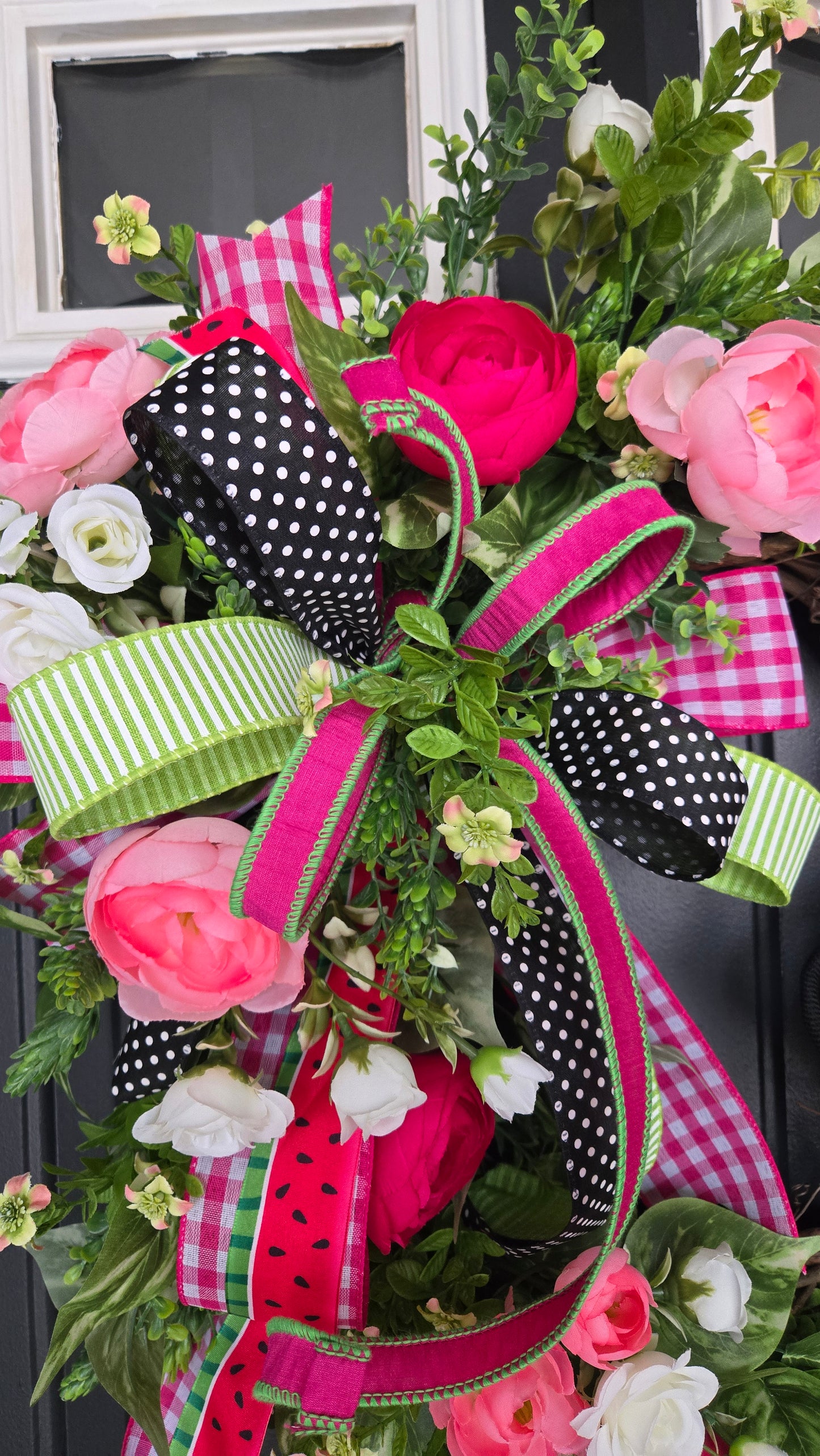 Watermelon Ant Grapevine Wreath | Summer Front Door Wreath