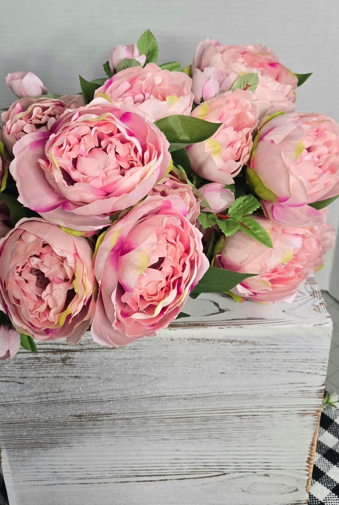 23" Realistic Peony Bush - Multiple Colors