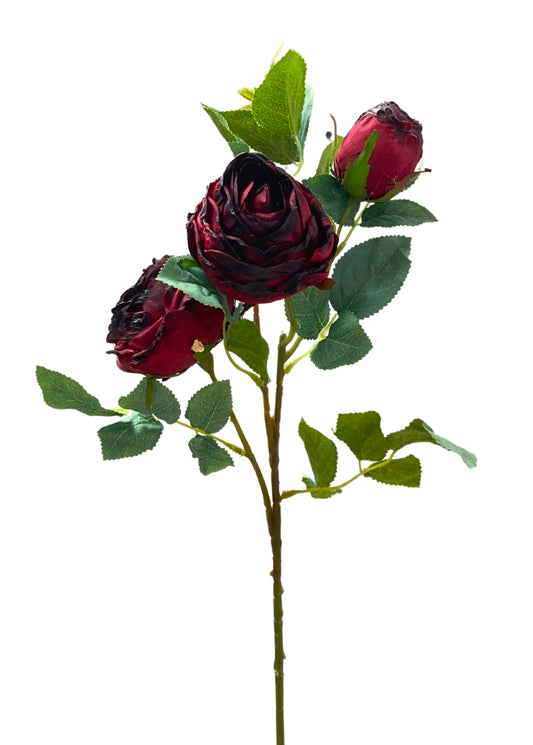 25" Vintage Garden Rose Spray
