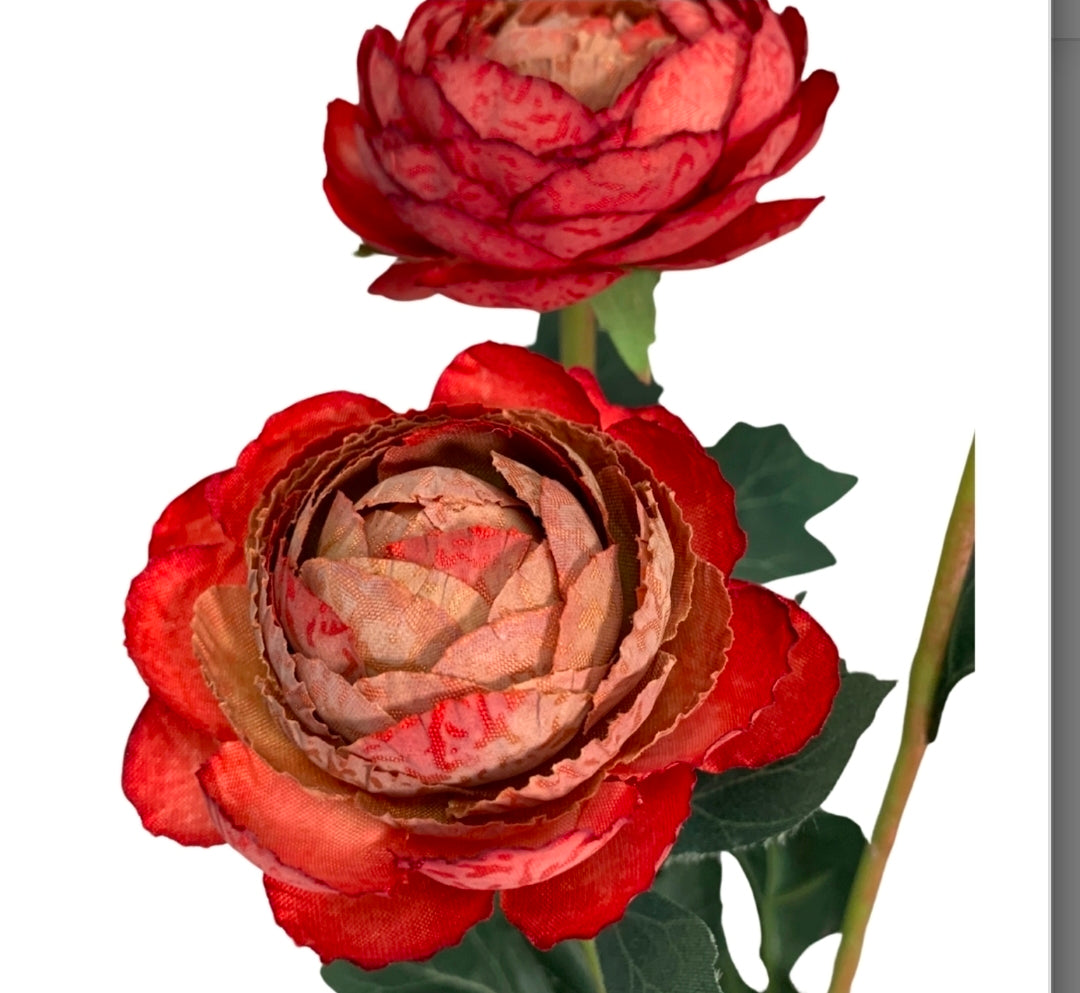 23" Triple Peony Spray - Multiple Colors