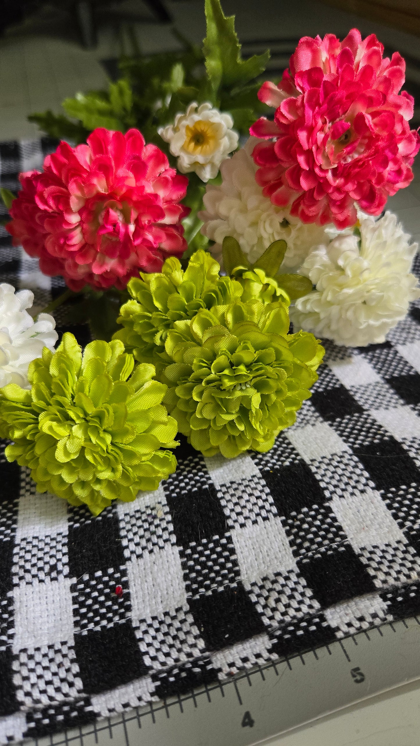 27" Pompon Mum Spray - Multiple Colors