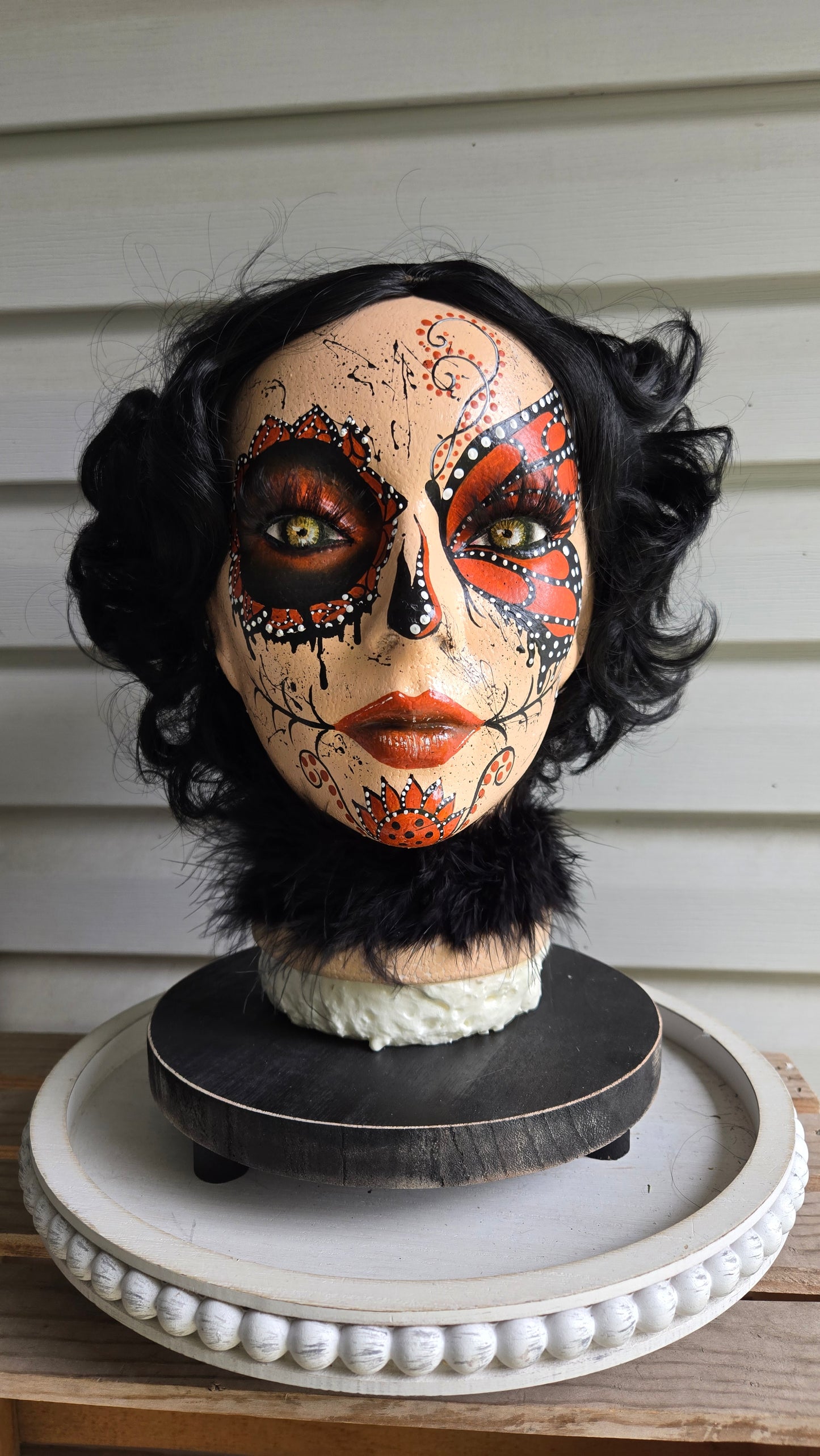 Monarch Día de los Muertos Centerpiece, Day of the Dead Arrangement