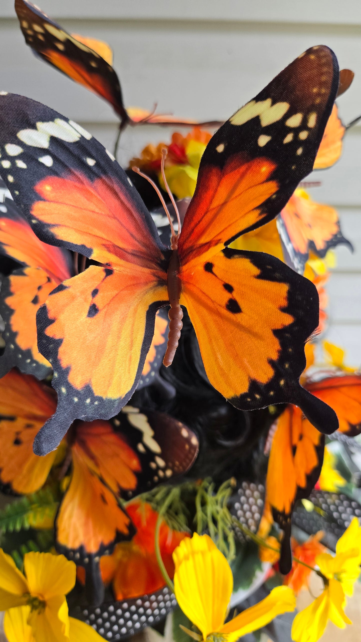 Monarch Día de los Muertos Centerpiece, Day of the Dead Arrangement