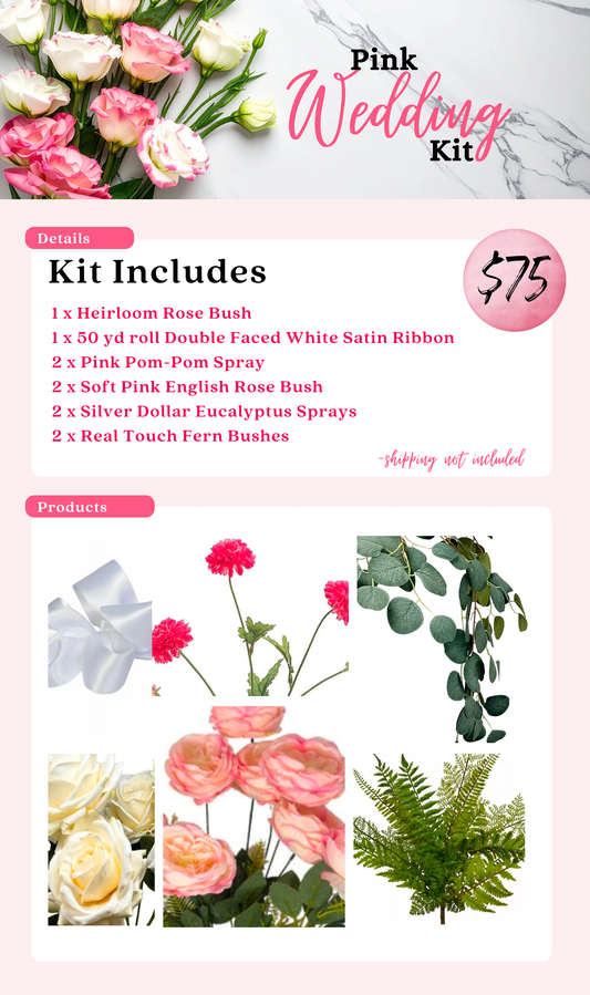 Pink Wedding Floral Kit