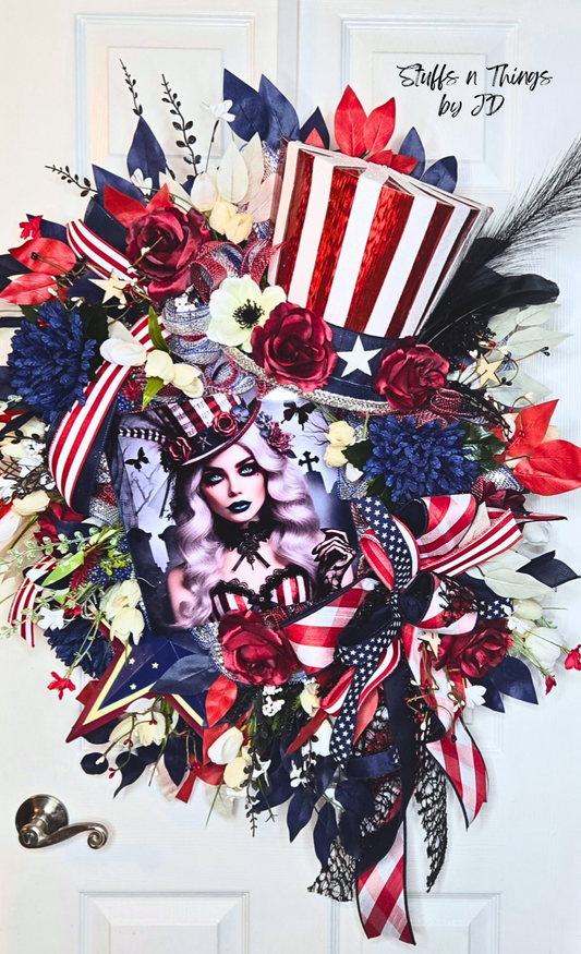 Gothic Patriotic Wreath