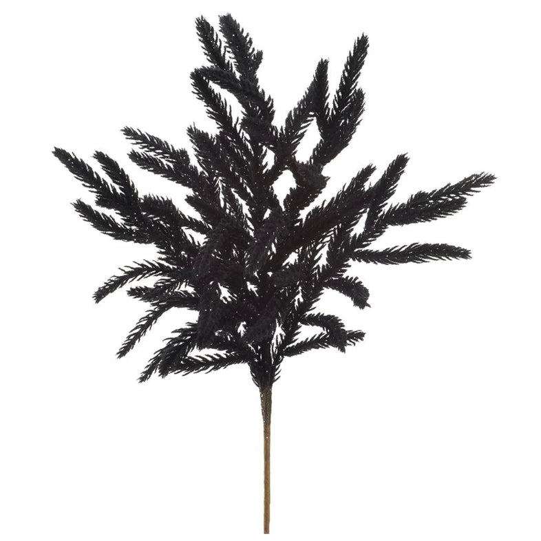 18" Flocked Willow Spray