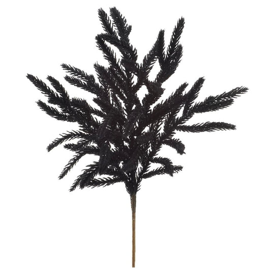 18" Flocked Willow Spray