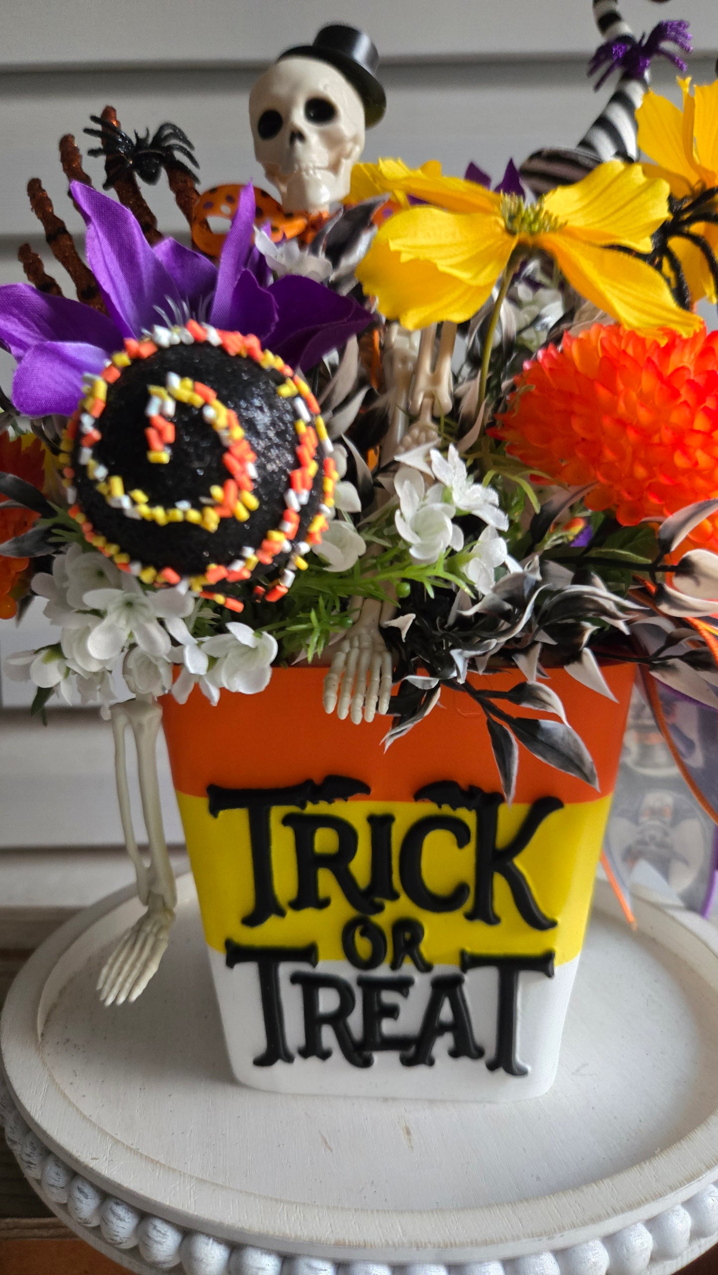 Trick or Treat Halloween Centerpiece Collection | Whimsical Halloween Floral Arrangement | 3 Designs