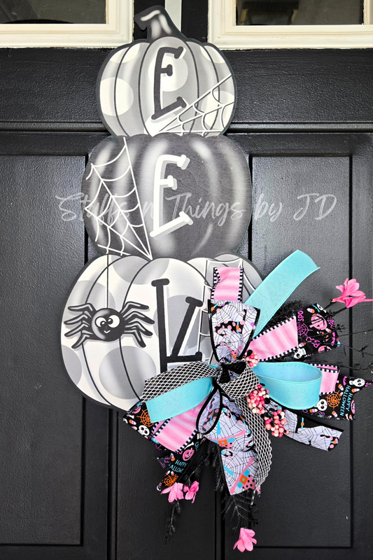 Wood Sign - Halloween EEK Front Door Decor