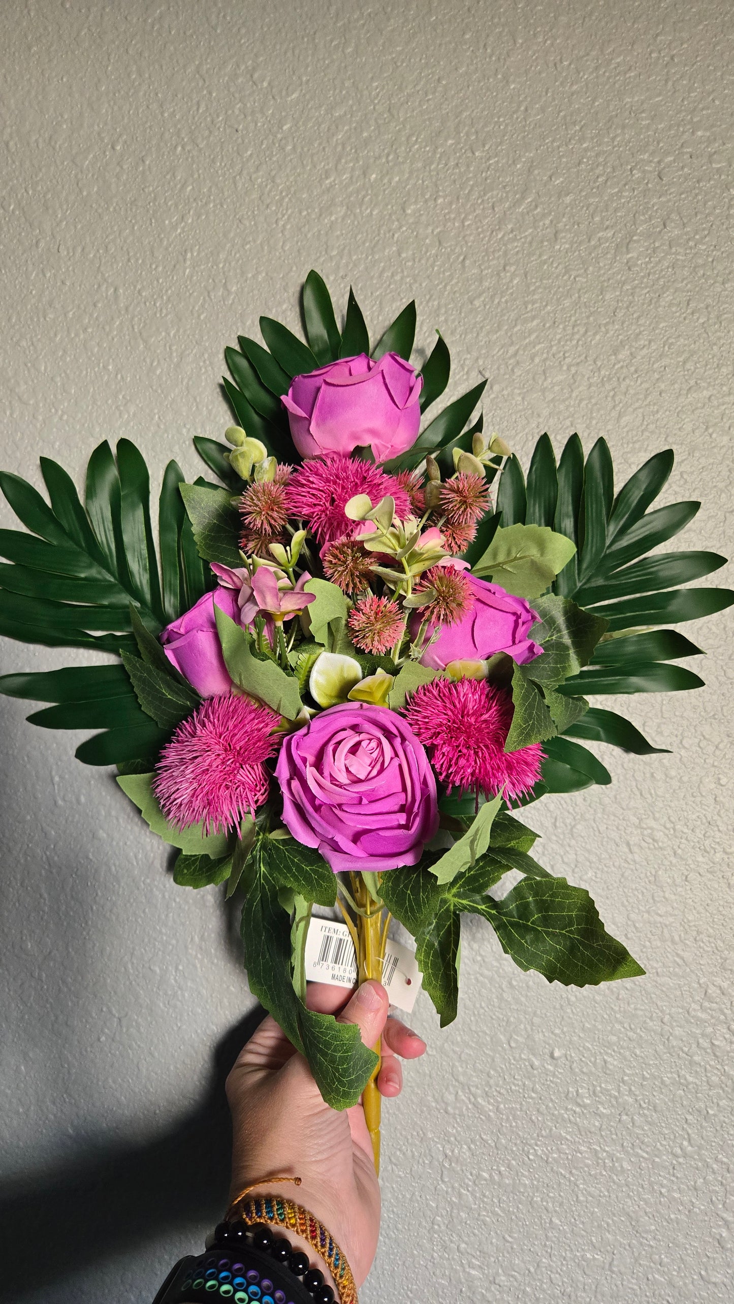 Tropical Rose, Lion's Mane & Berry Faux Floral Bundle - Multiple Colors