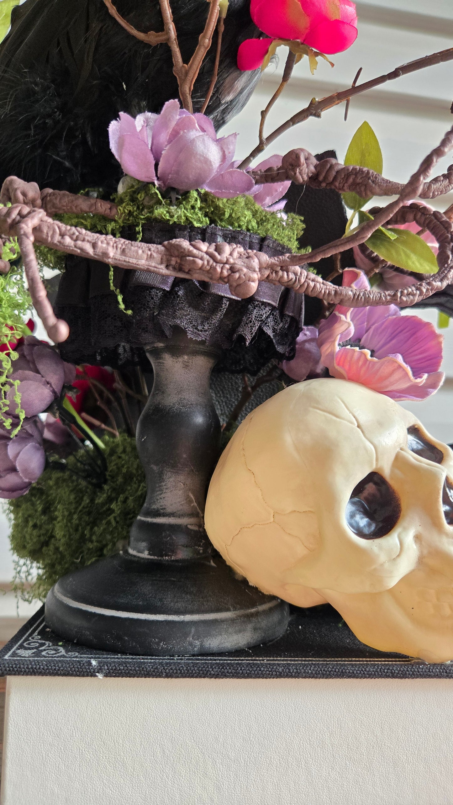 The Raven Gothic Centerpiece | Edgar Allan Poe Inspired Literary Halloween Decor