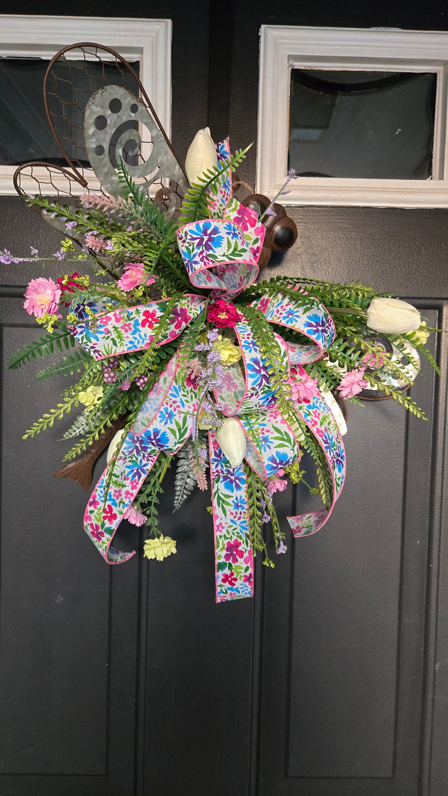 Garden Dragonfly Floral Hanger