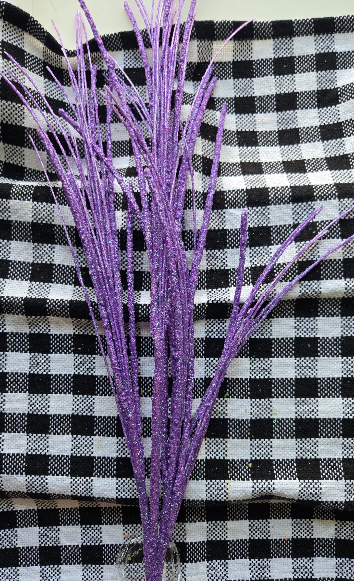 Glitter Twig Spray