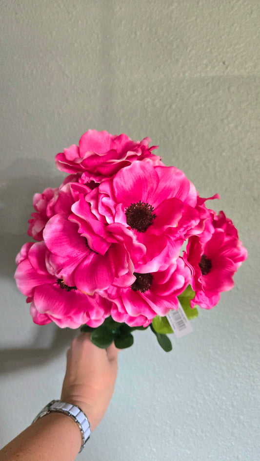 Artificial Poppy Bush