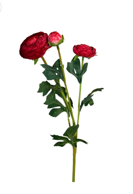 23" Triple Peony Spray - Multiple Colors