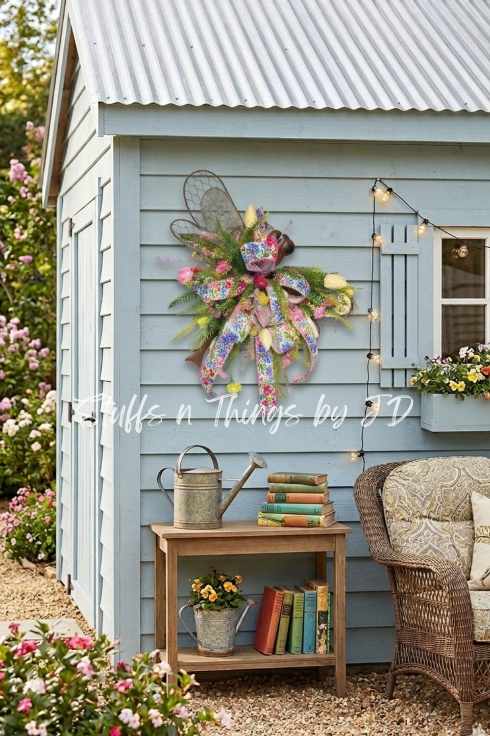 Garden Dragonfly Floral Hanger