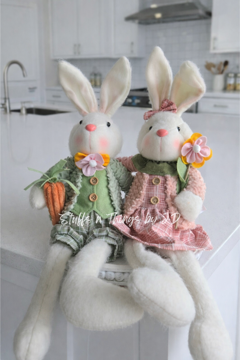 Large Bunny Decor Set | Spring Easter Bunny