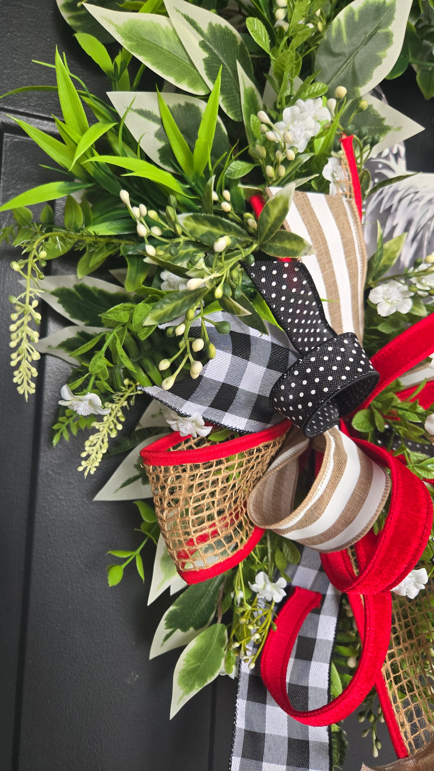 Year Round Farmhouse Rooster Grapevine Wreath