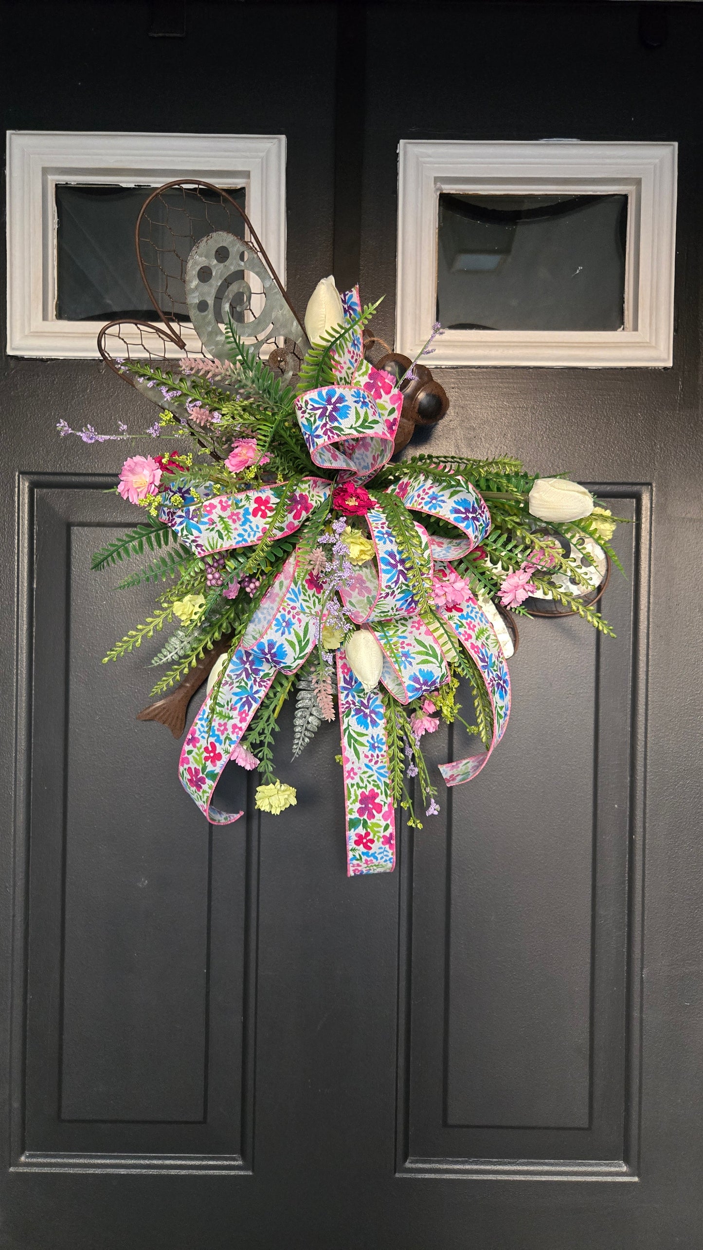 Garden Dragonfly Floral Hanger