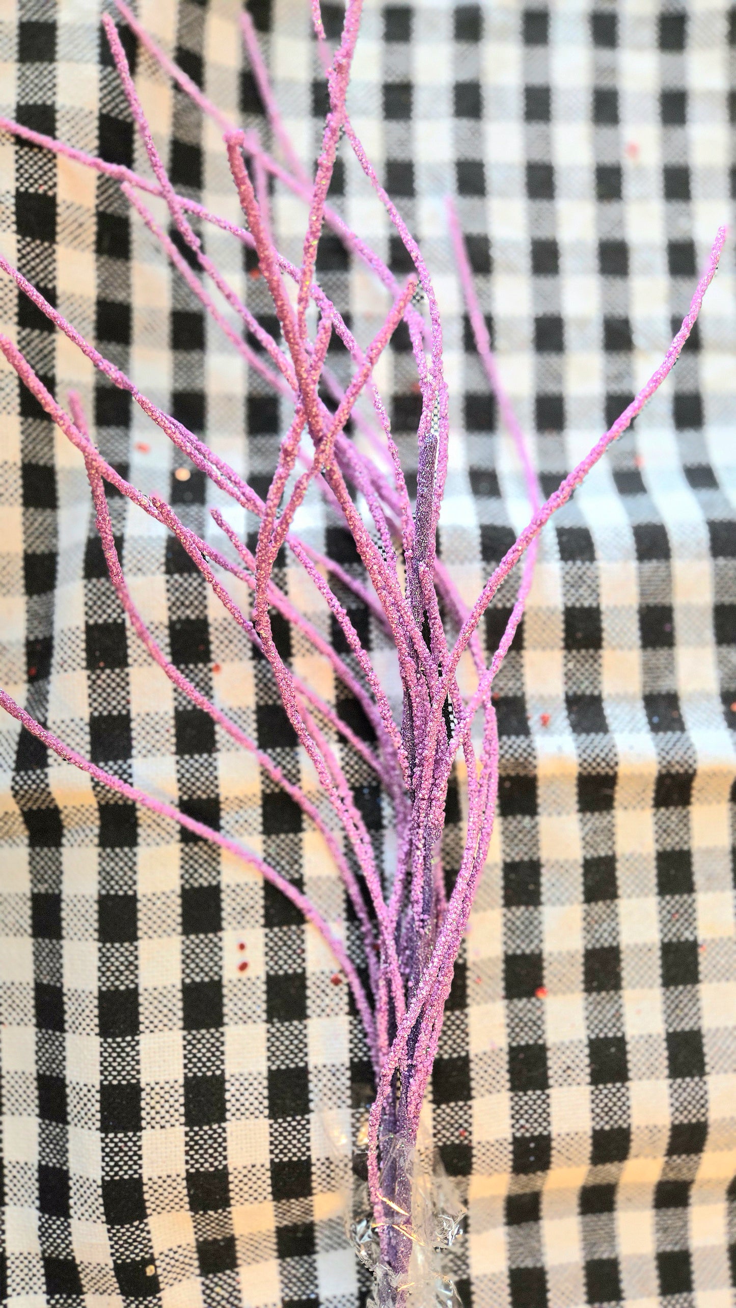 Glitter Twig Spray