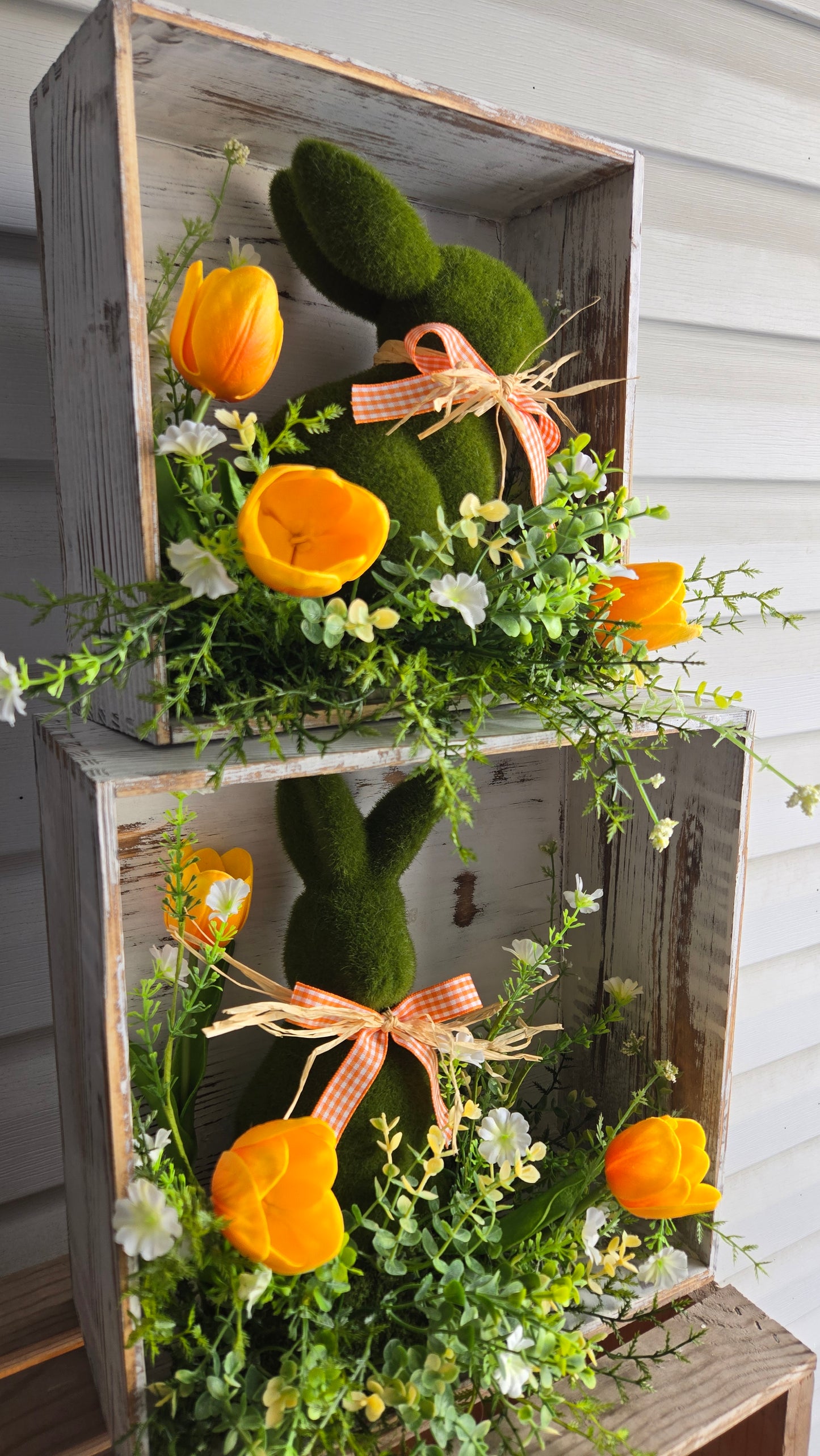 Sweet Meadow Bunny Box Set – Rustic Spring Mantle Duo