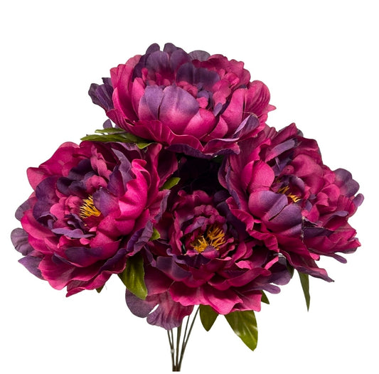 18" Purple Peony Bush