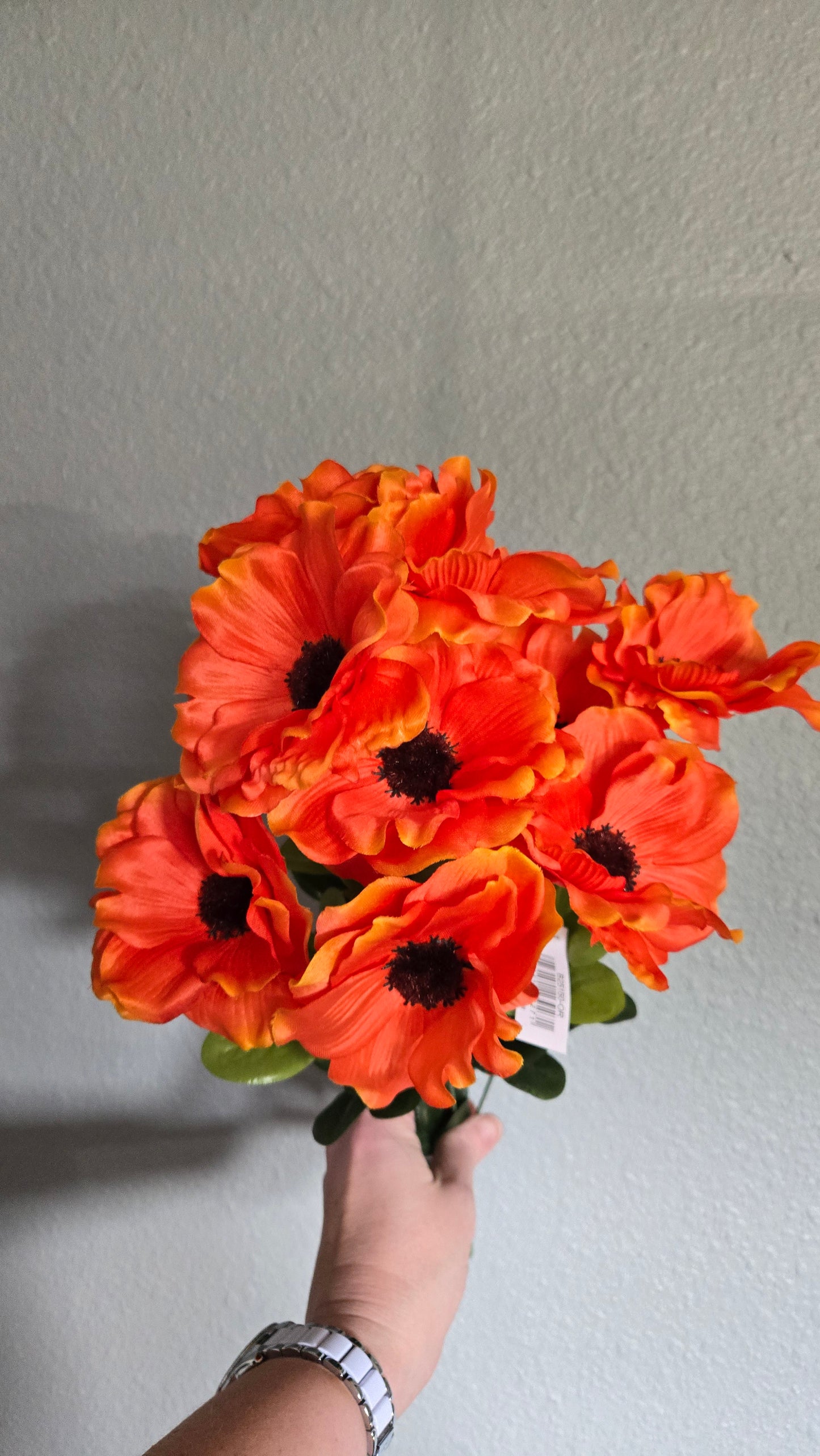 Artificial Poppy Bush
