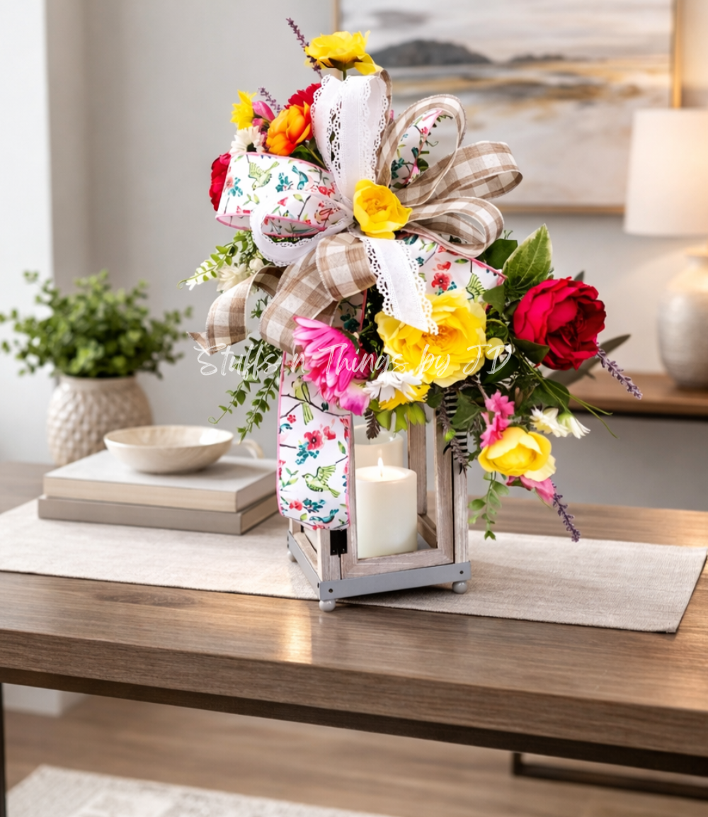 Spring Arrangement - Wildflower Lantern Swag