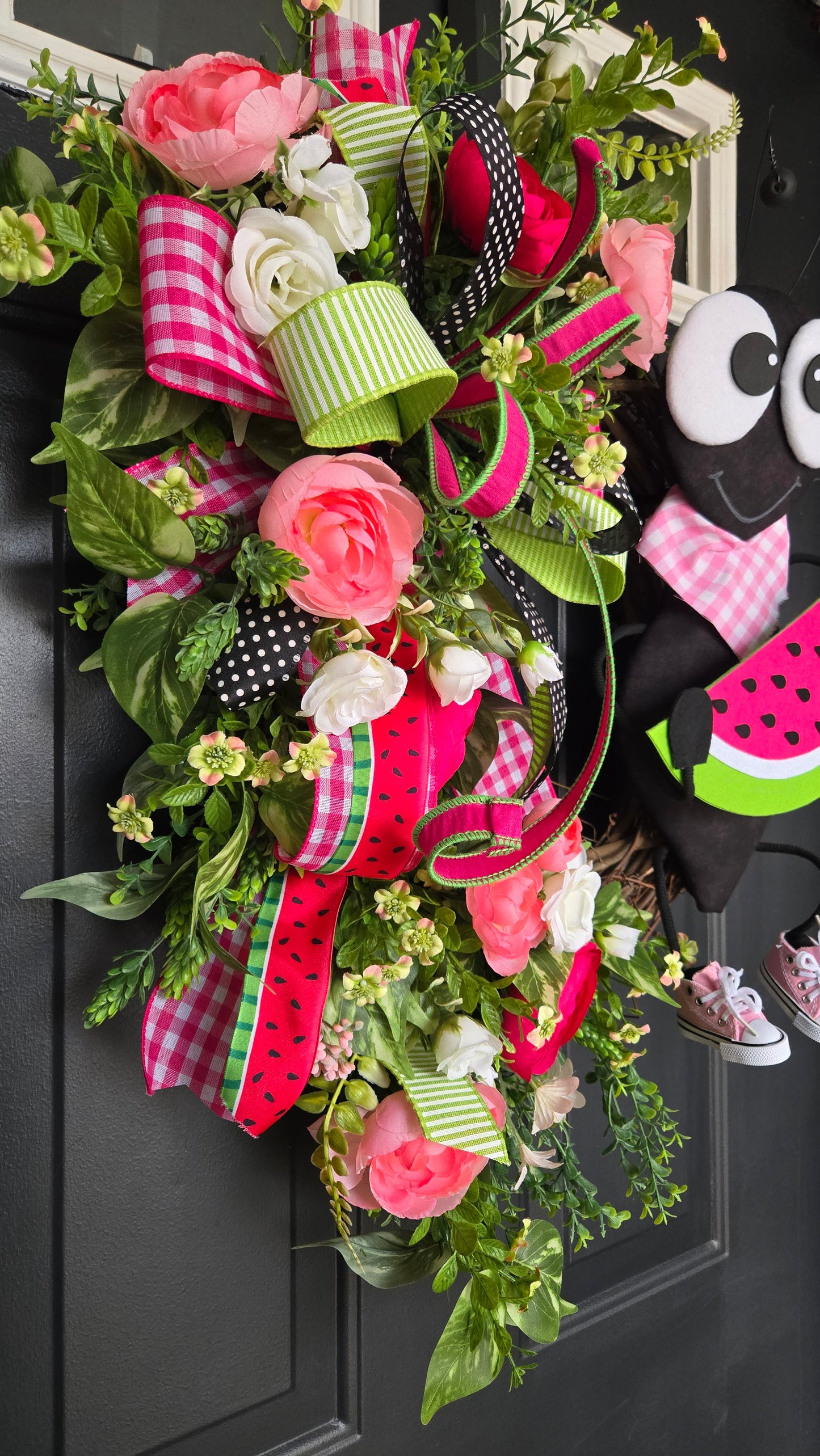 Watermelon Ant Grapevine Wreath | Summer Front Door Wreath