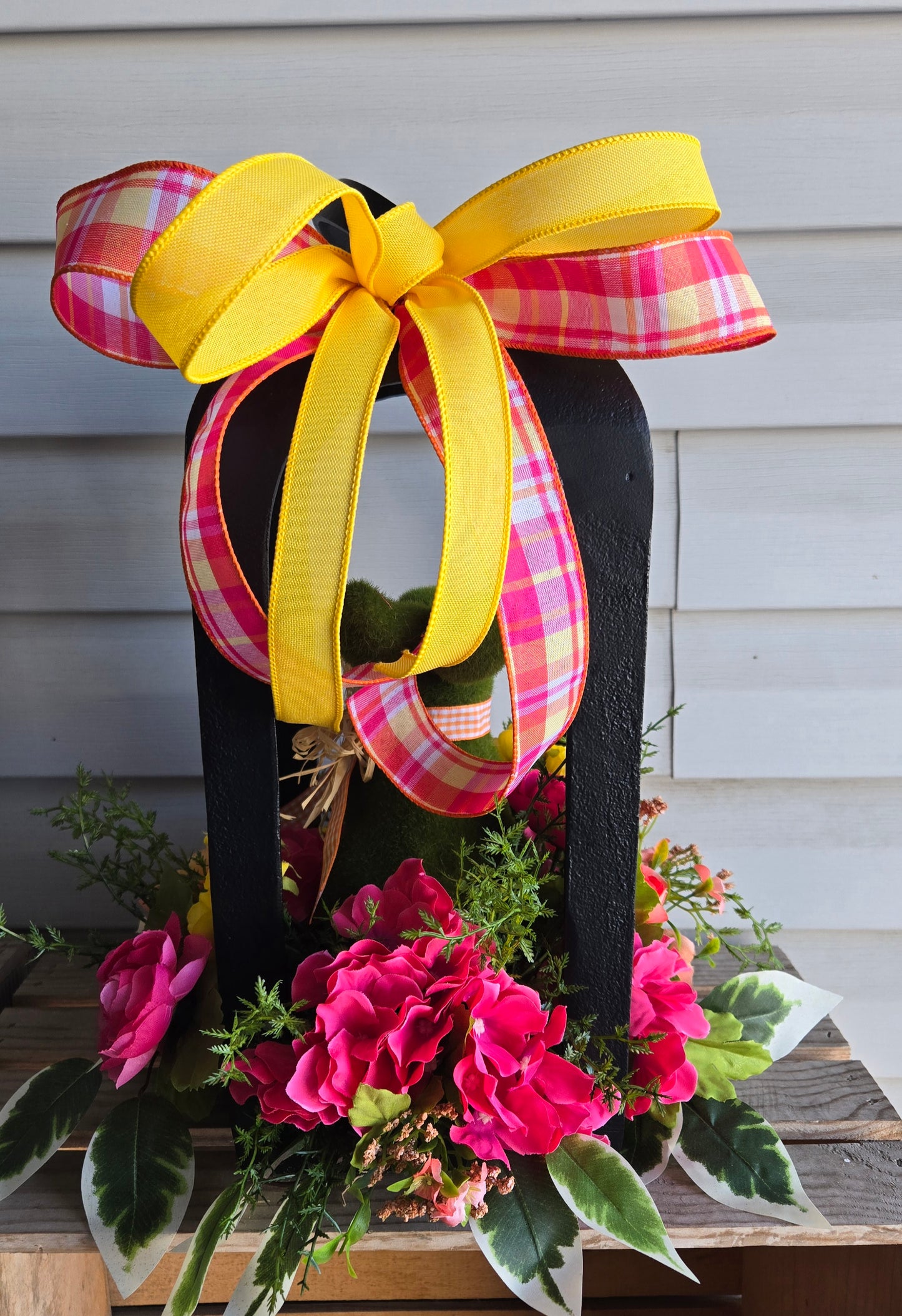 Spring Bunny Lantern Arrangement | Easter Table Decor | Bunny Home Decor