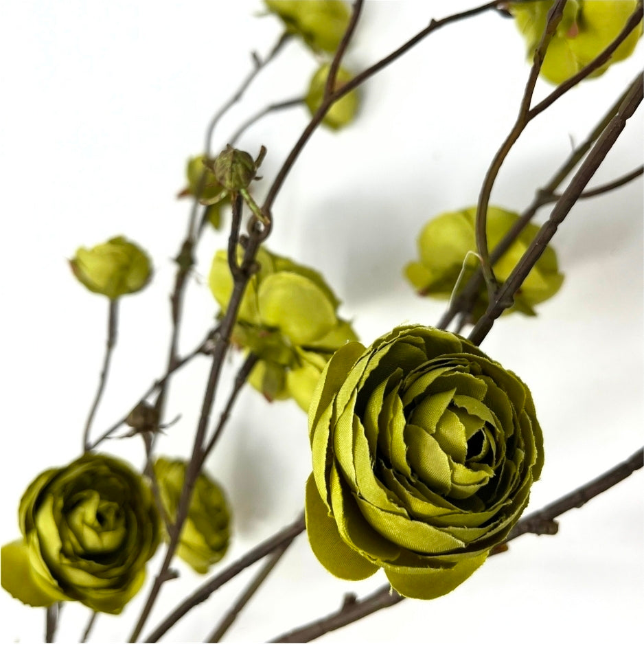 44" Blooming Ranunculus Branch