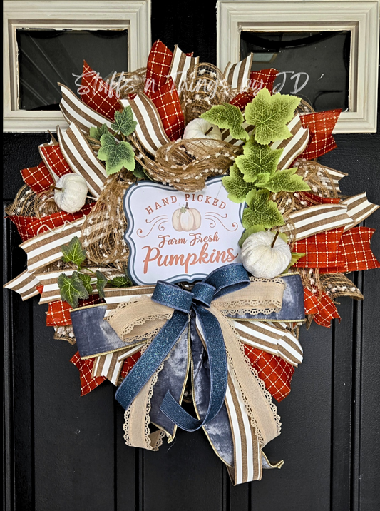 Fall Wreath - Farm Fresh Pumpkins