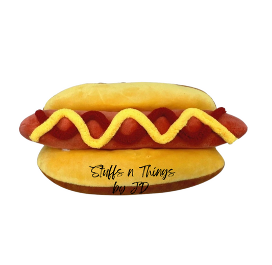 Hot Dog - 8" Plush Attachment Wreath Accent
