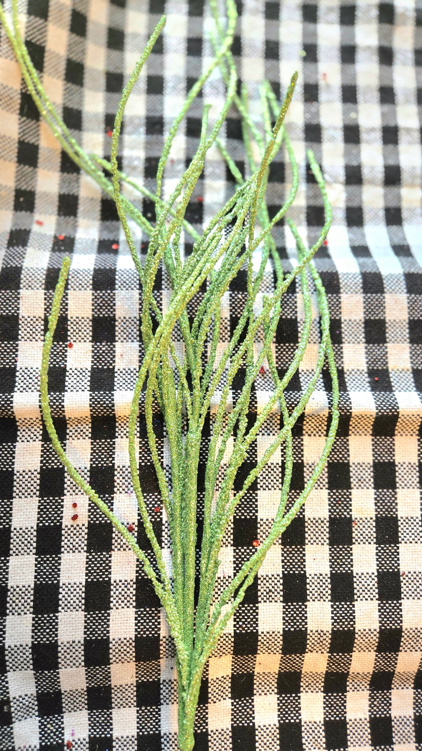 Glitter Twig Spray
