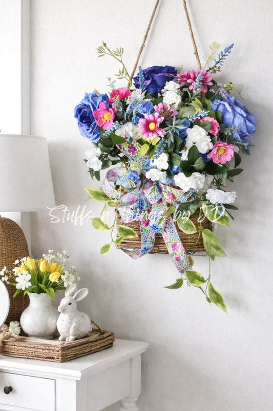 Spring Arrangement - Rose Floral Basket