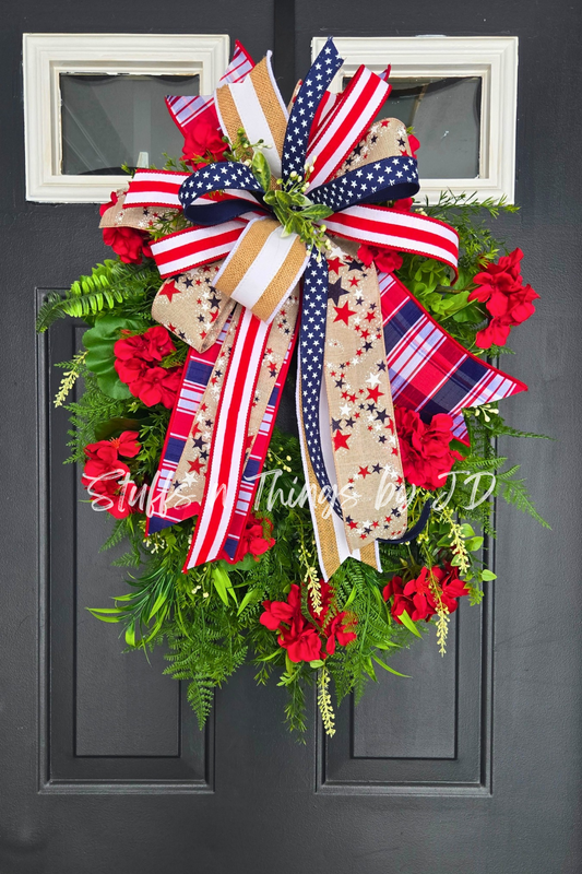Patriotic Everyday Greenery Wreath