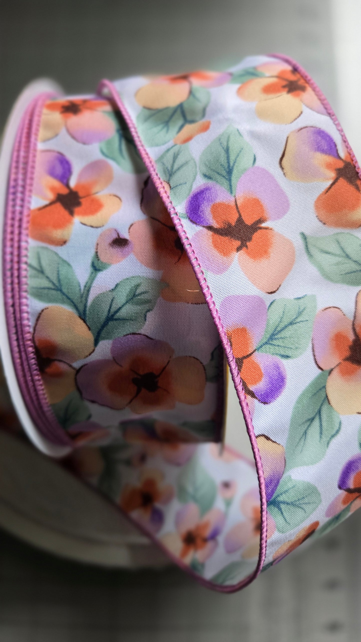 50 yard 2.5 inch Wired Spring Summer Ribbon - Multiple Options