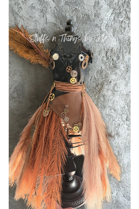 Steampunk Mannequin Art Dress Form - Industrial Gothic Decor