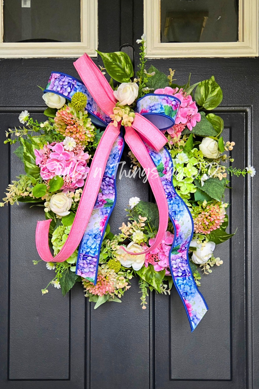 Spring Hydrangea Wreath