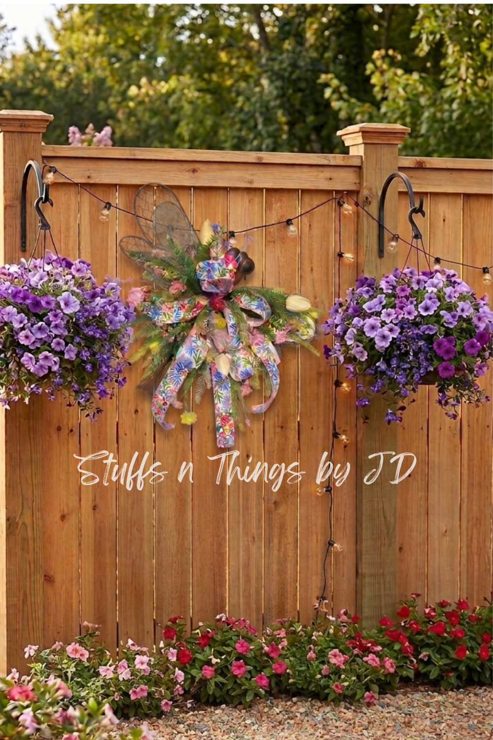 Garden Dragonfly Floral Hanger