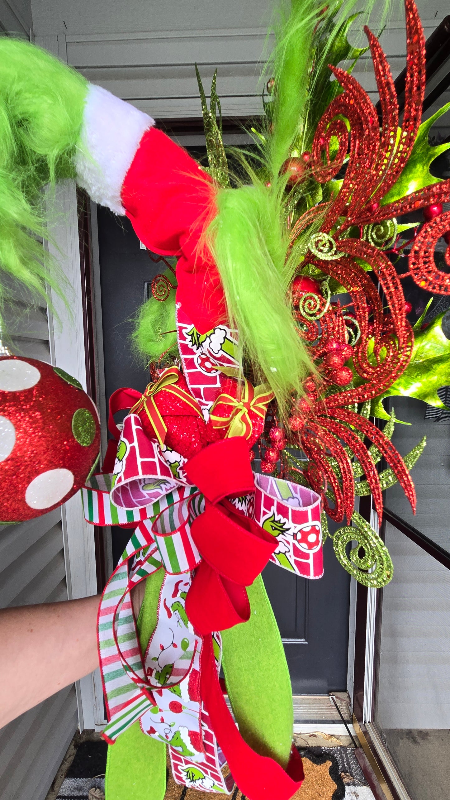Christmas Tree Topper - Green Monster inspired whimsical decor