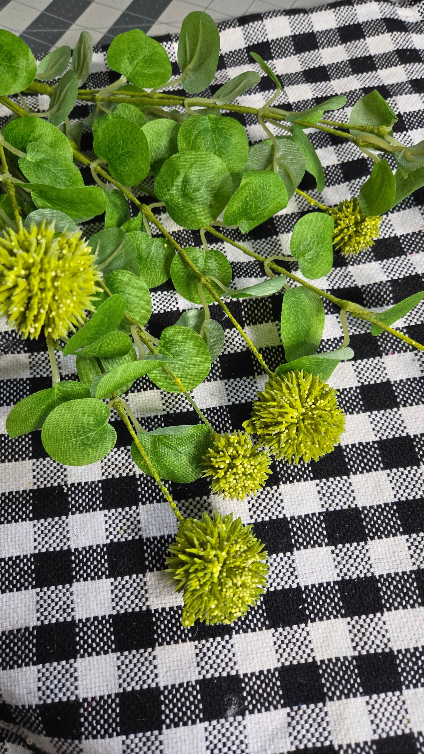 21.5" Pom-Pon Bush, Artificial Greenery