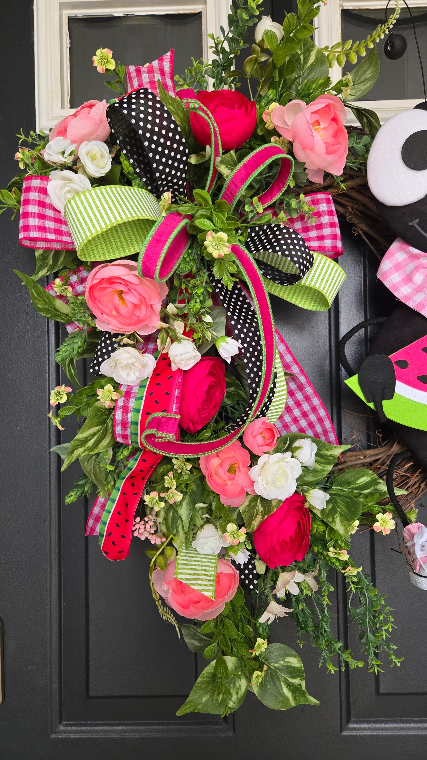 Watermelon Ant Grapevine Wreath | Summer Front Door Wreath