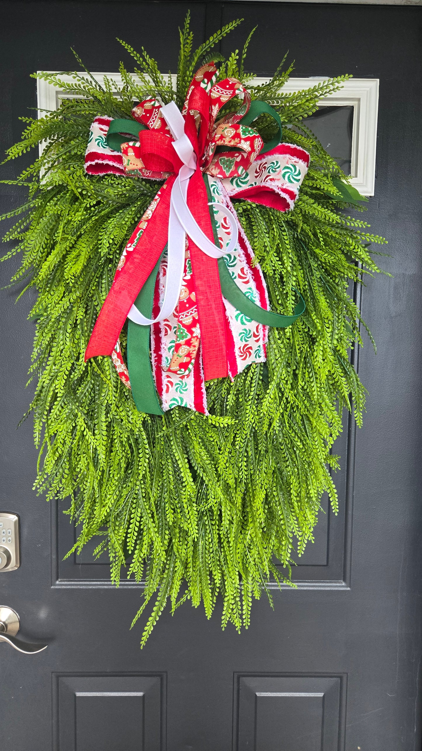 Christmas Wreath Bow - Changeable Everyday Bow for Large Wreaths