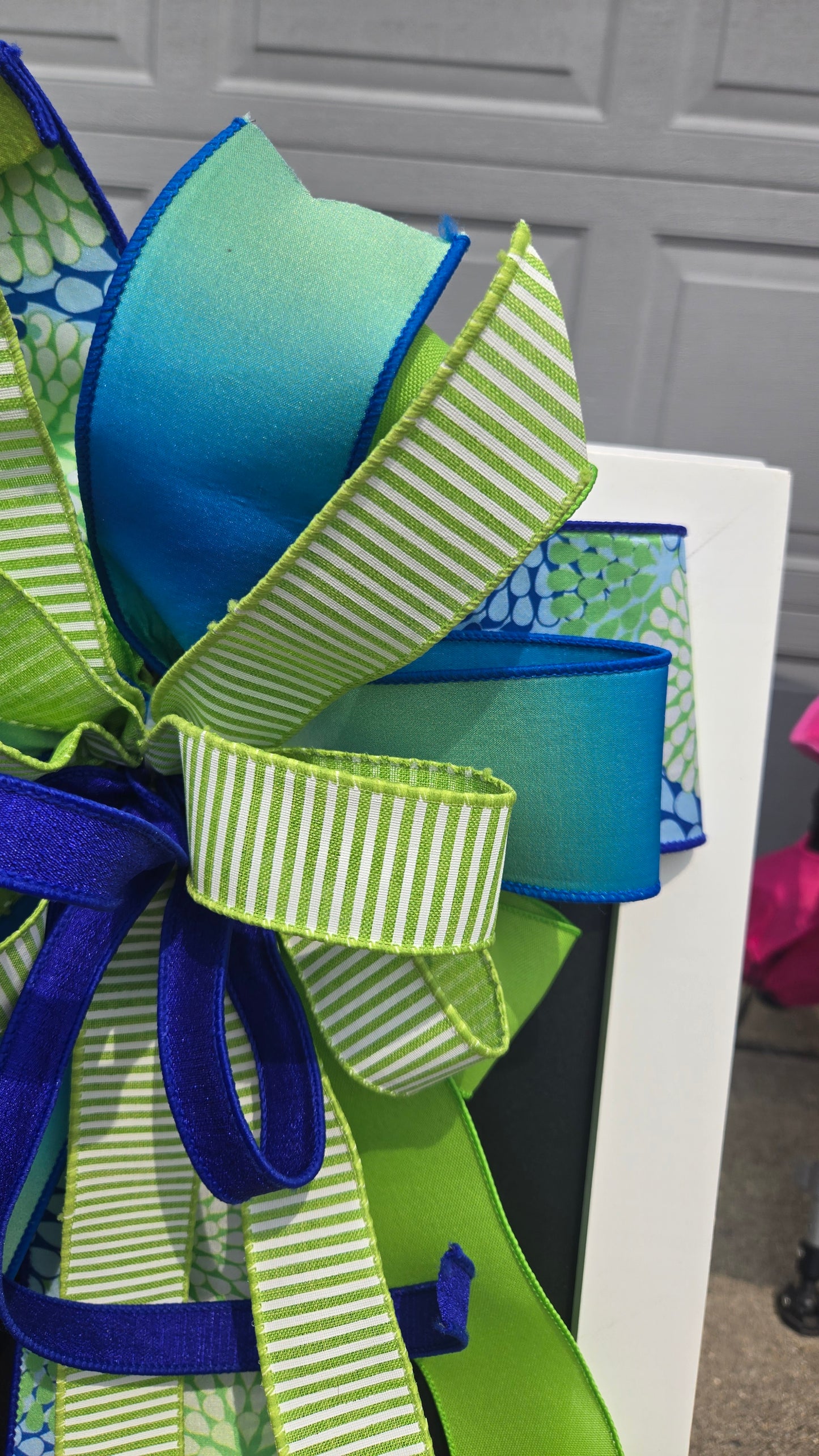 Wreath Bow - Changeable Coastal Summer Bow for Large Wreaths